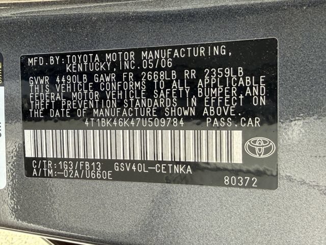 Used 2007 Toyota Camry LE FWD image 27