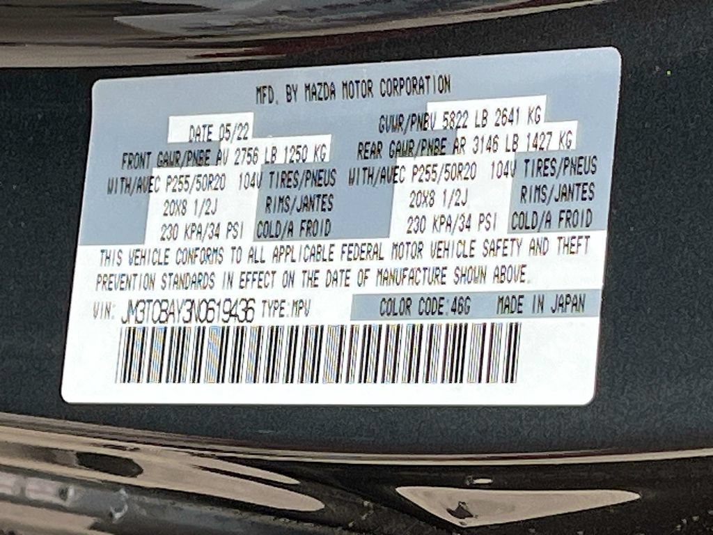 Used 2022 MAZDA CX-9 Touring Plus AWD/4WD image 35