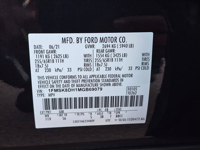 Certified 2021 Ford Explorer XLT w/ Equipment Group 202A AWD/4WD image 25