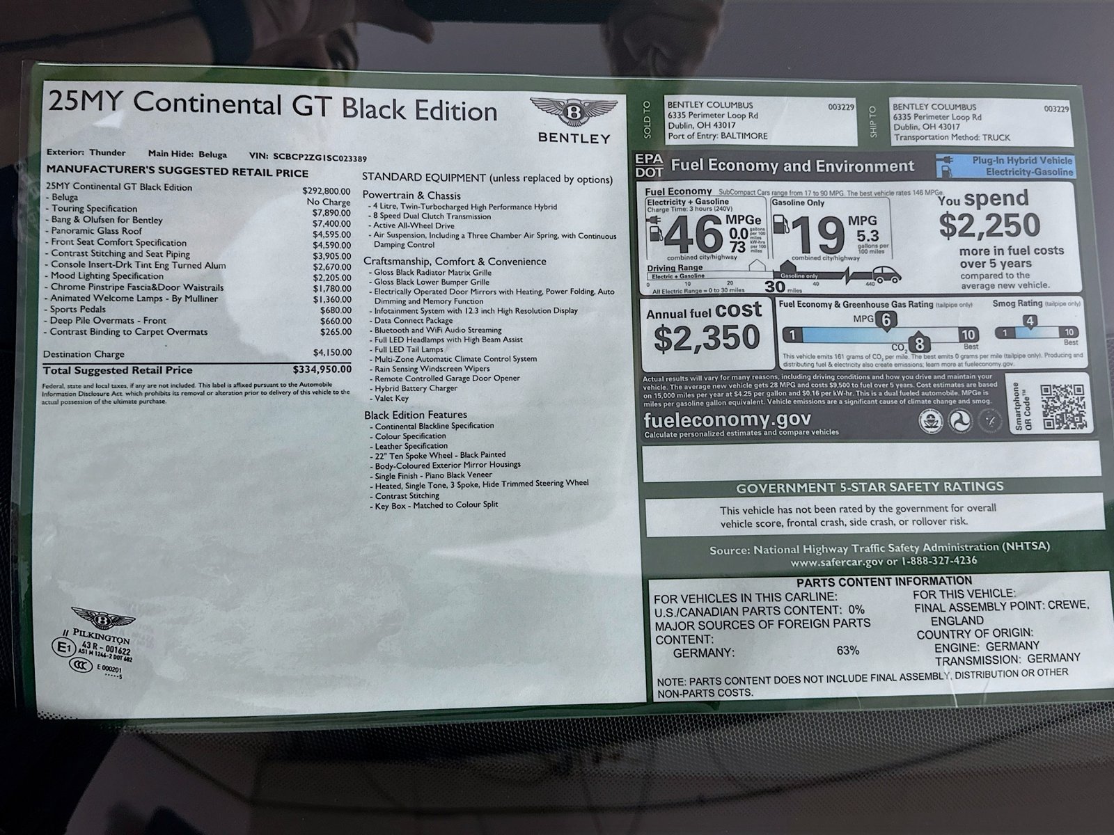New 2025 Bentley Continental GT AWD/4WD image 48