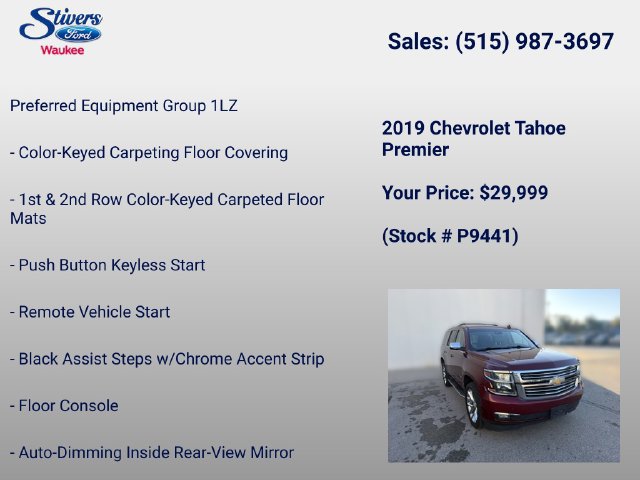 Used 2019 Chevrolet Tahoe Premier AWD/4WD image 16