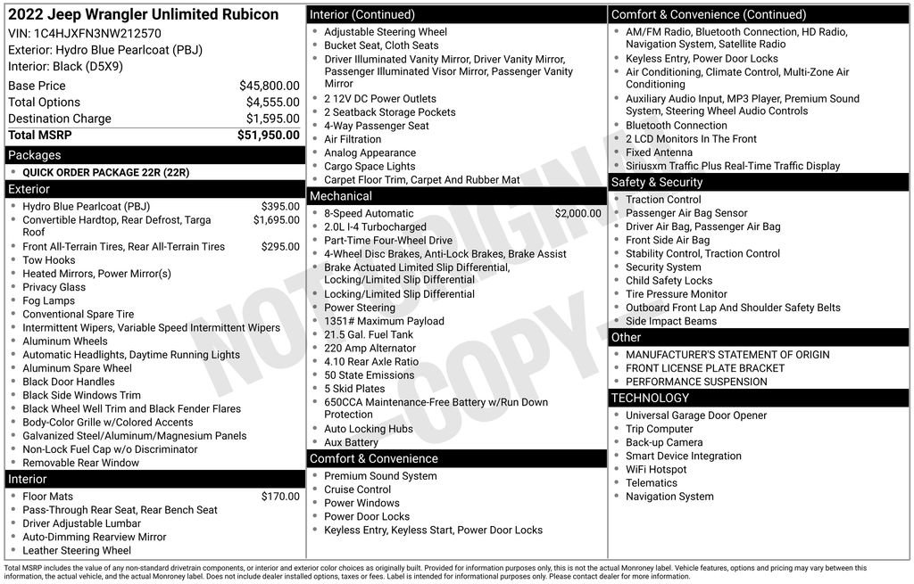 Used 2022 Jeep Wrangler Unlimited Rubicon image 5