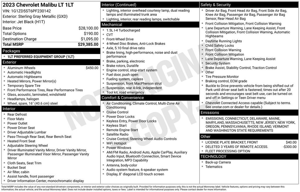 Used 2023 Chevrolet Malibu LT image 8