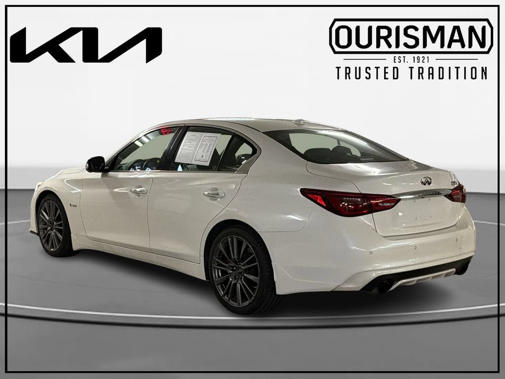 Used 2018 INFINITI Q50 Red Sport 400 w/ Cargo Package (L95) RWD image 3