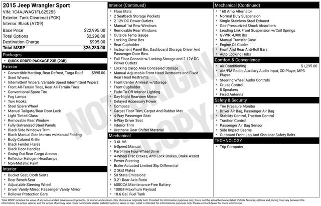 Used 2015 Jeep Wrangler Sport image 31