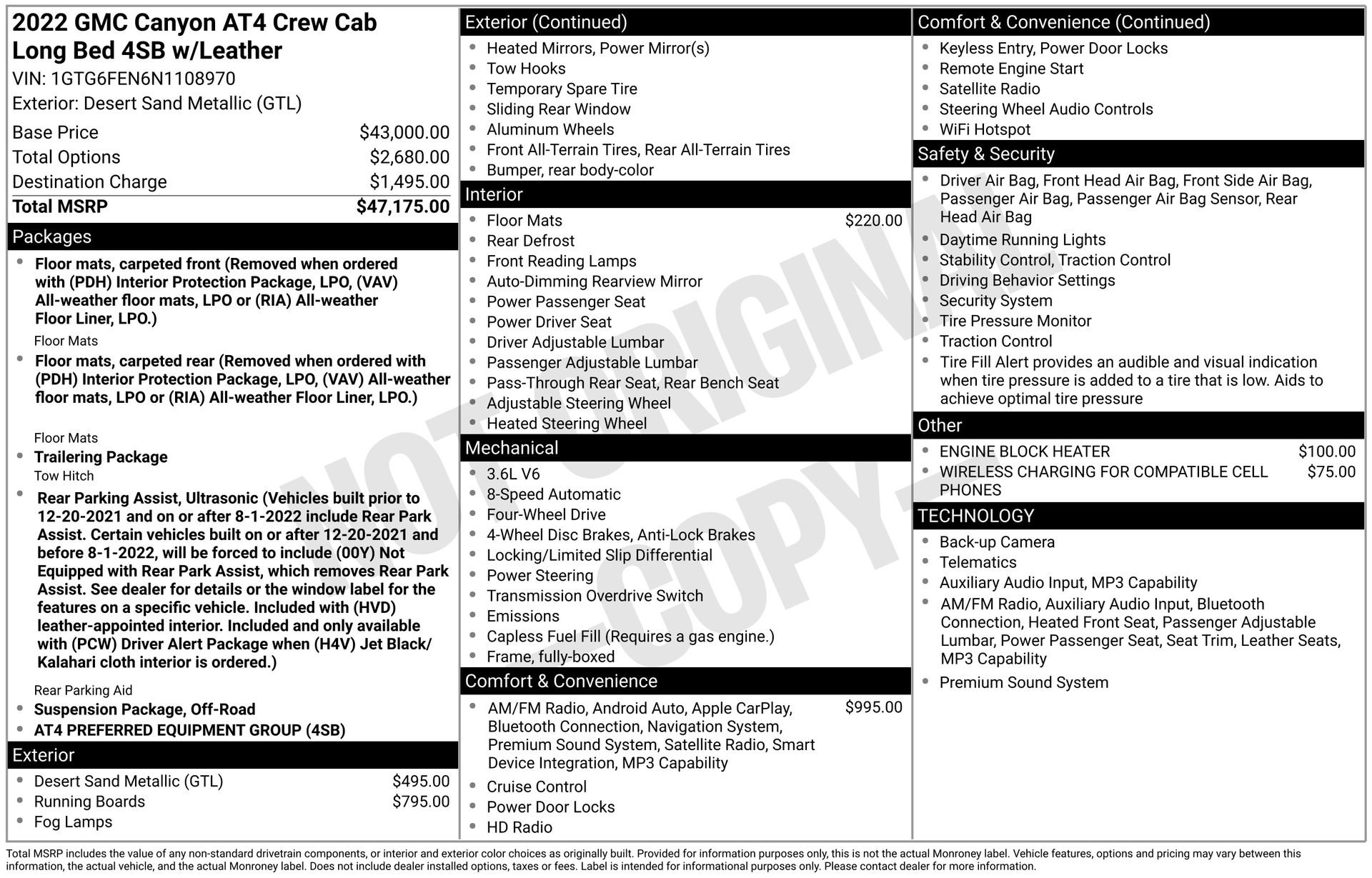 Used 2022 GMC Canyon AT4 image 36