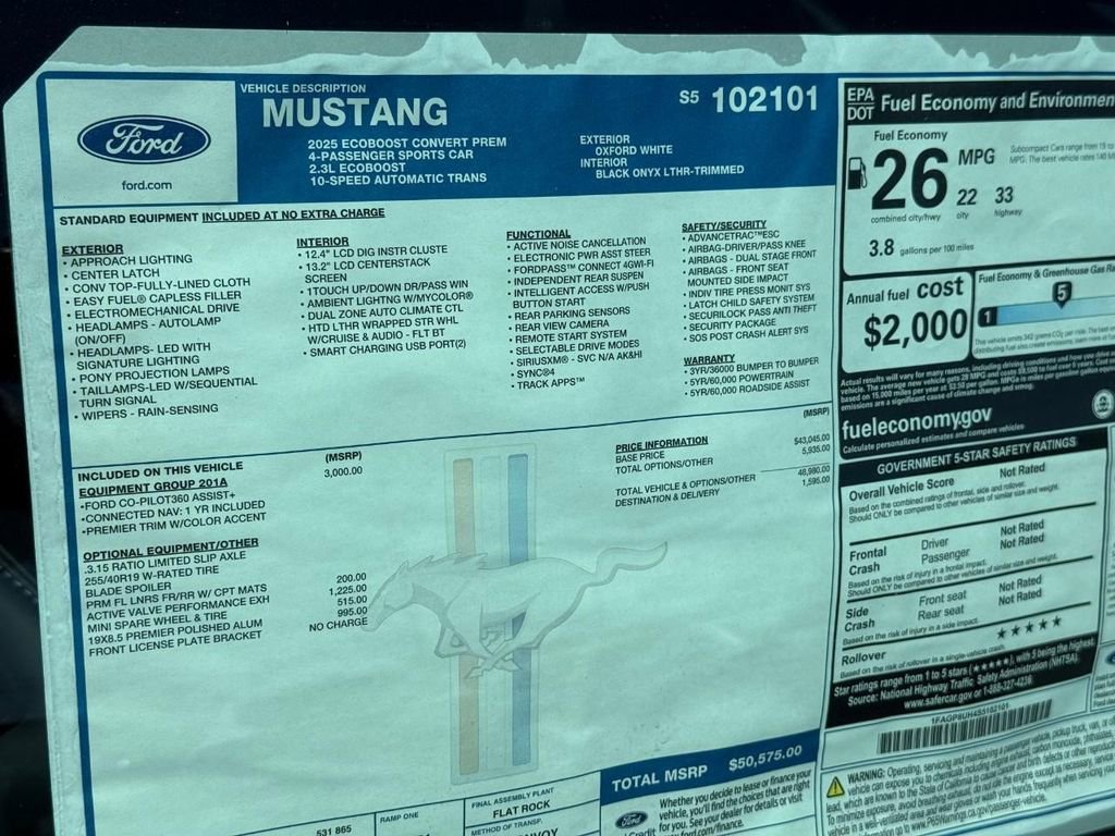 New 2025 Ford Mustang Premium image 5