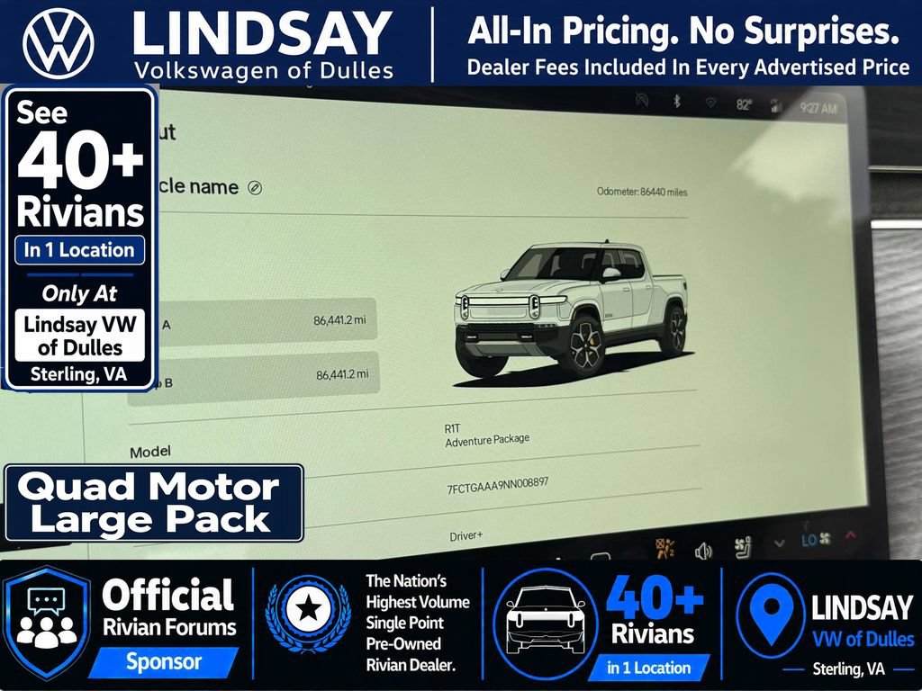 Used 2022 Rivian R1T Adventure AWD/4WD image 25