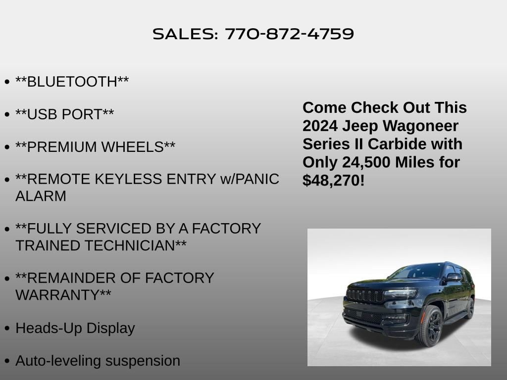 Used 2024 Jeep Wagoneer Series II w/ Convenience Group I RWD image 20