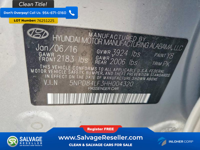 Used 2017 Hyundai Elantra SE image 16