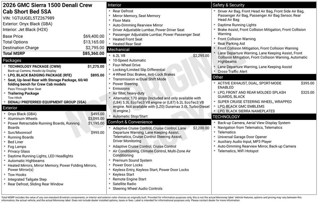 New 2026 GMC Sierra 1500 Denali w/ Technology Package image 28