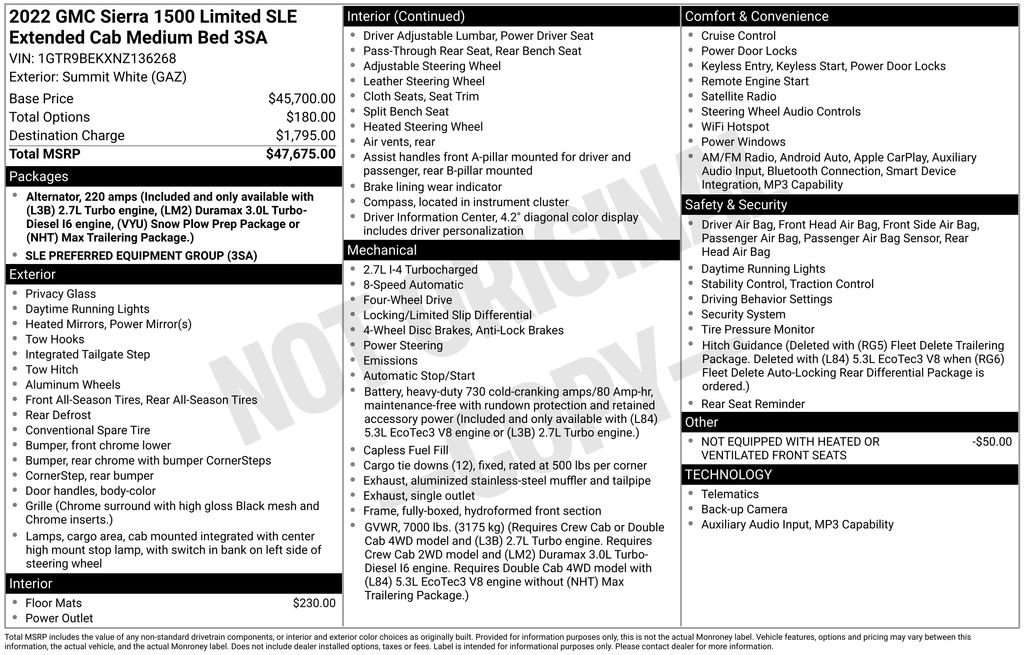 Used 2022 GMC Sierra 1500 SLE AWD/4WD image 6
