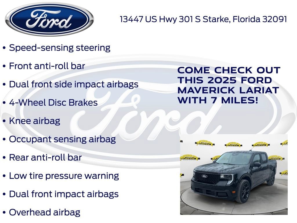 New 2025 Ford Maverick Lariat w/ Black Appearance Package image 30