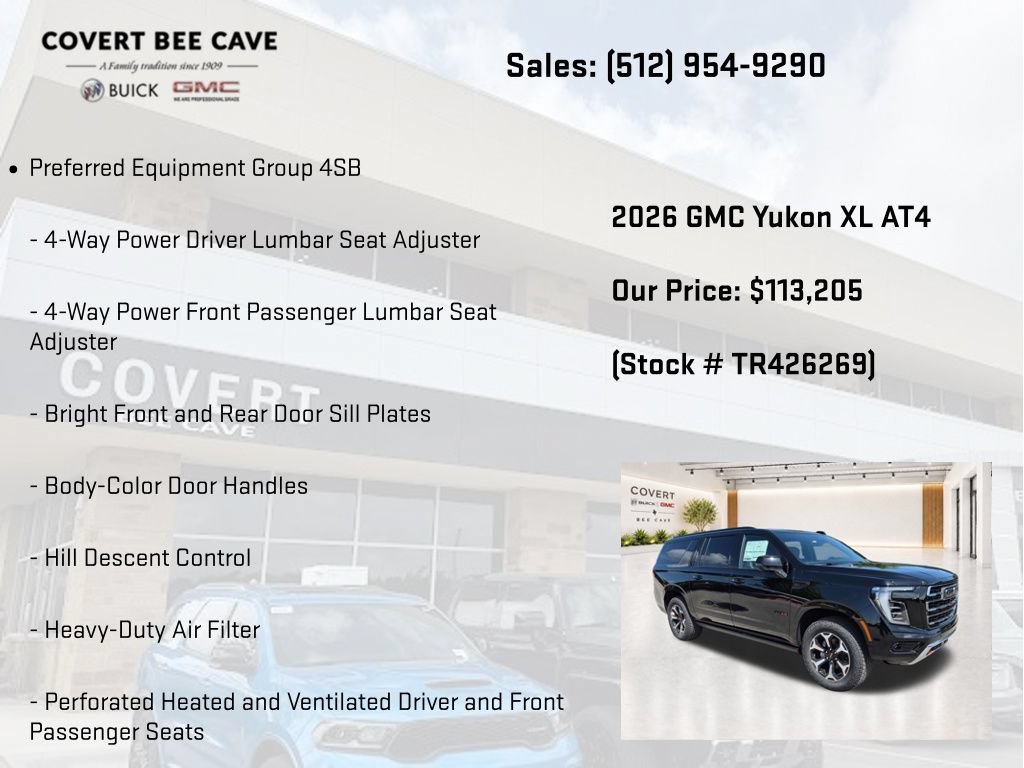 New 2026 GMC Yukon XL AT4 w/ AT4 Premium Plus Package AWD/4WD image 7