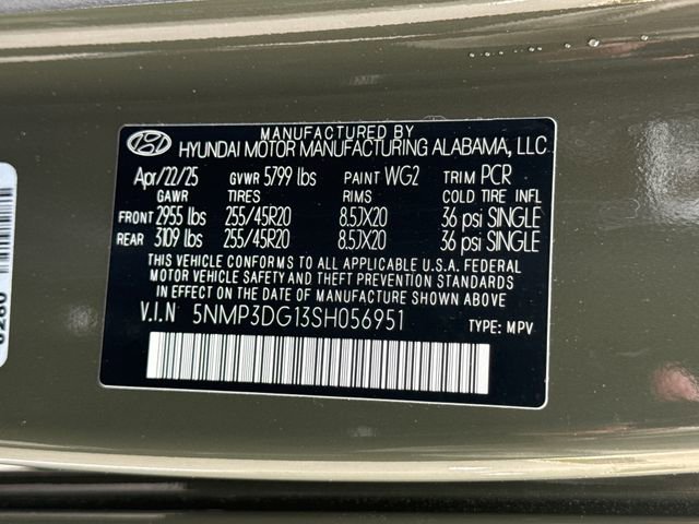 Certified 2025 Hyundai Santa Fe Limited image 30