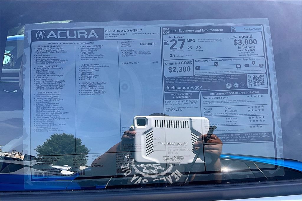 New 2026 Acura ADX A-Spec AWD/4WD image 30