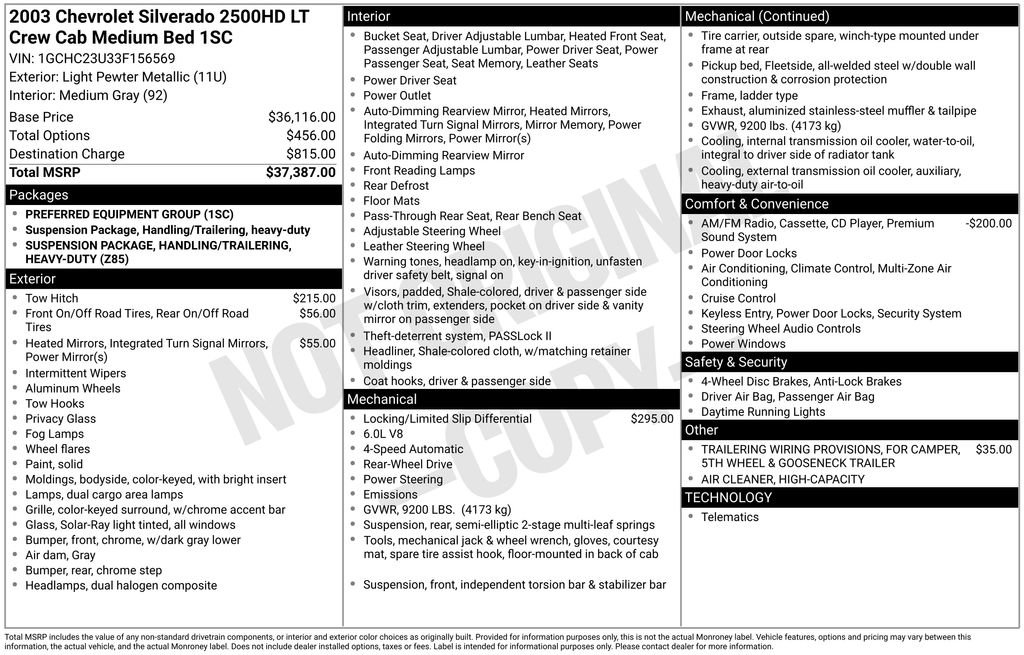 Used 2003 Chevrolet Silverado 2500 LT image 20