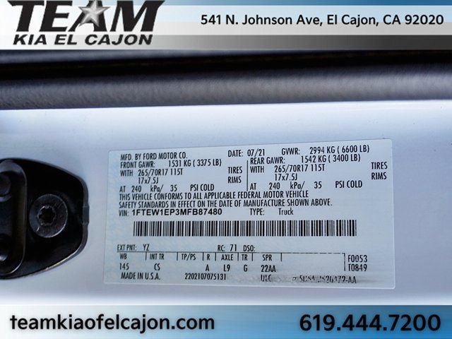 Used 2021 Ford F150 XL w/ Equipment Group 101A High image 37