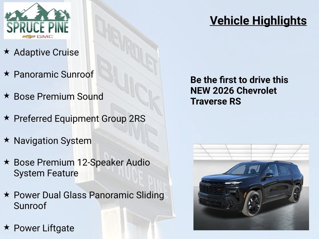 New 2026 Chevrolet Traverse RS image 5