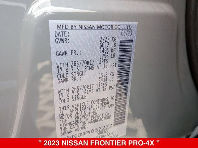 Certified 2023 Nissan Frontier PRO-4X w/ Technology Package AWD/4WD image 41