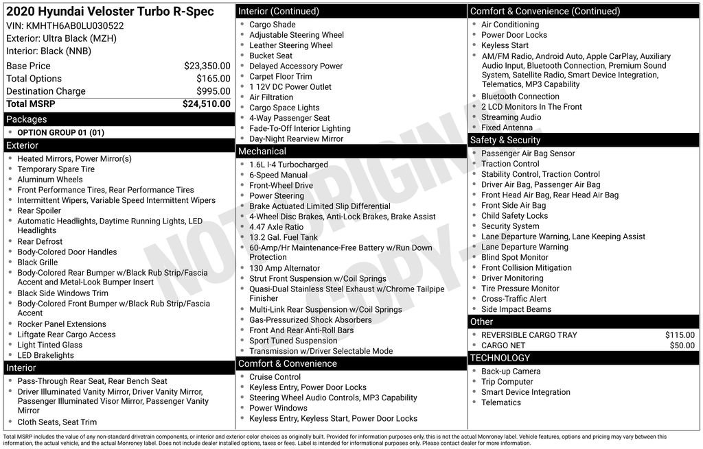 Used 2020 Hyundai Veloster Turbo R-Spec image 34