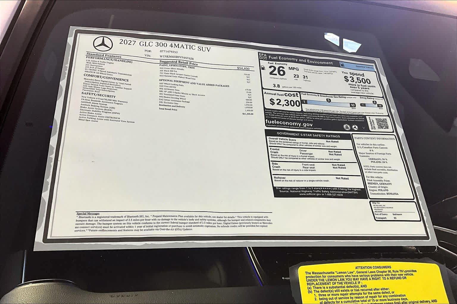 New 2027 Mercedes-Benz GLC 300 4MATIC image 18