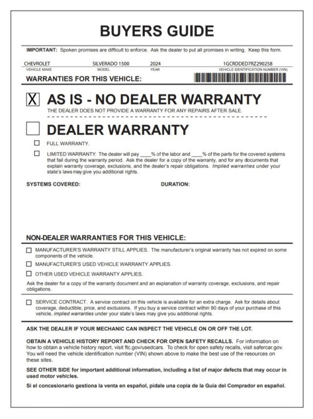 Used 2024 Chevrolet Silverado 1500 LT w/ Protection Package image 30