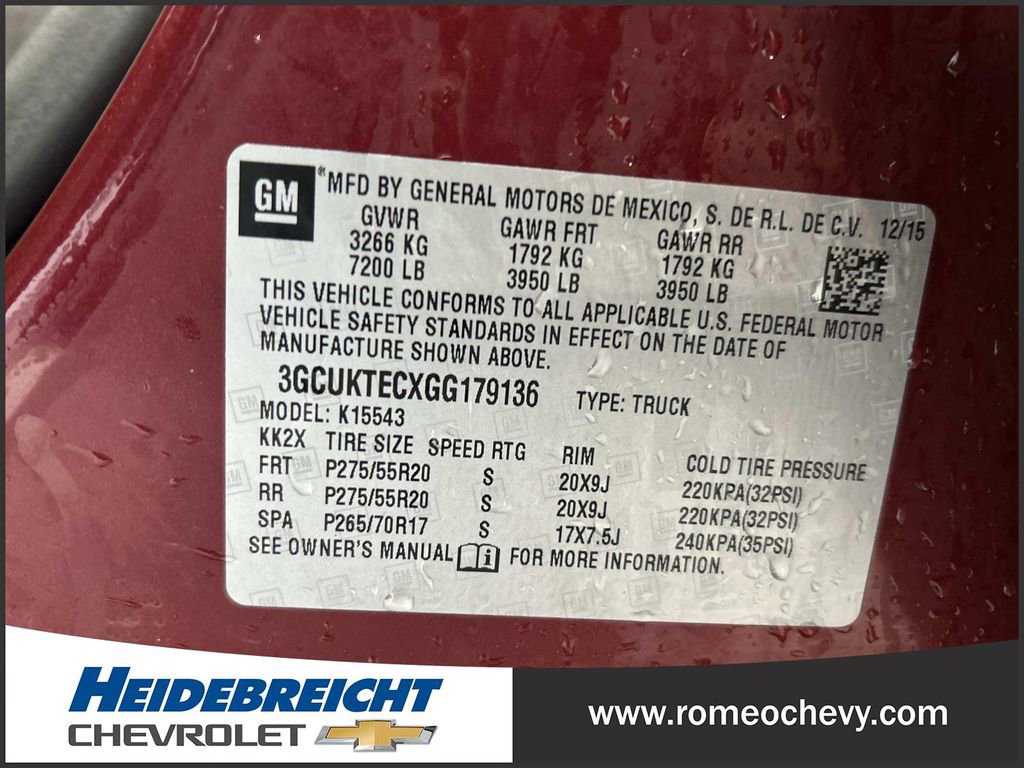 Used 2016 Chevrolet Silverado 1500 High Country w/ High Country Premium Package image 8