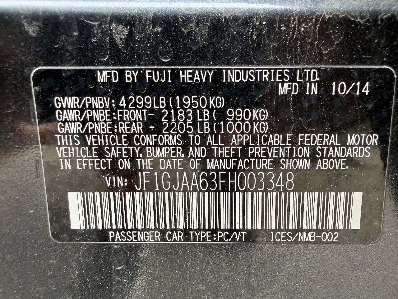 Used 2015 Subaru Impreza 2.0i AWD/4WD image 45
