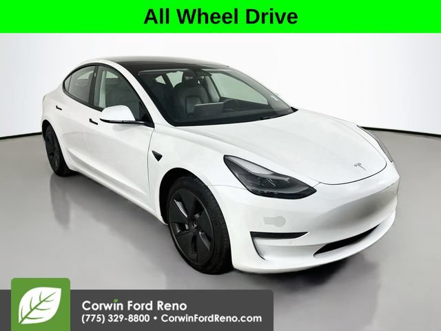 Used 2021 Tesla Model 3 Long Range AWD/4WD image 1
