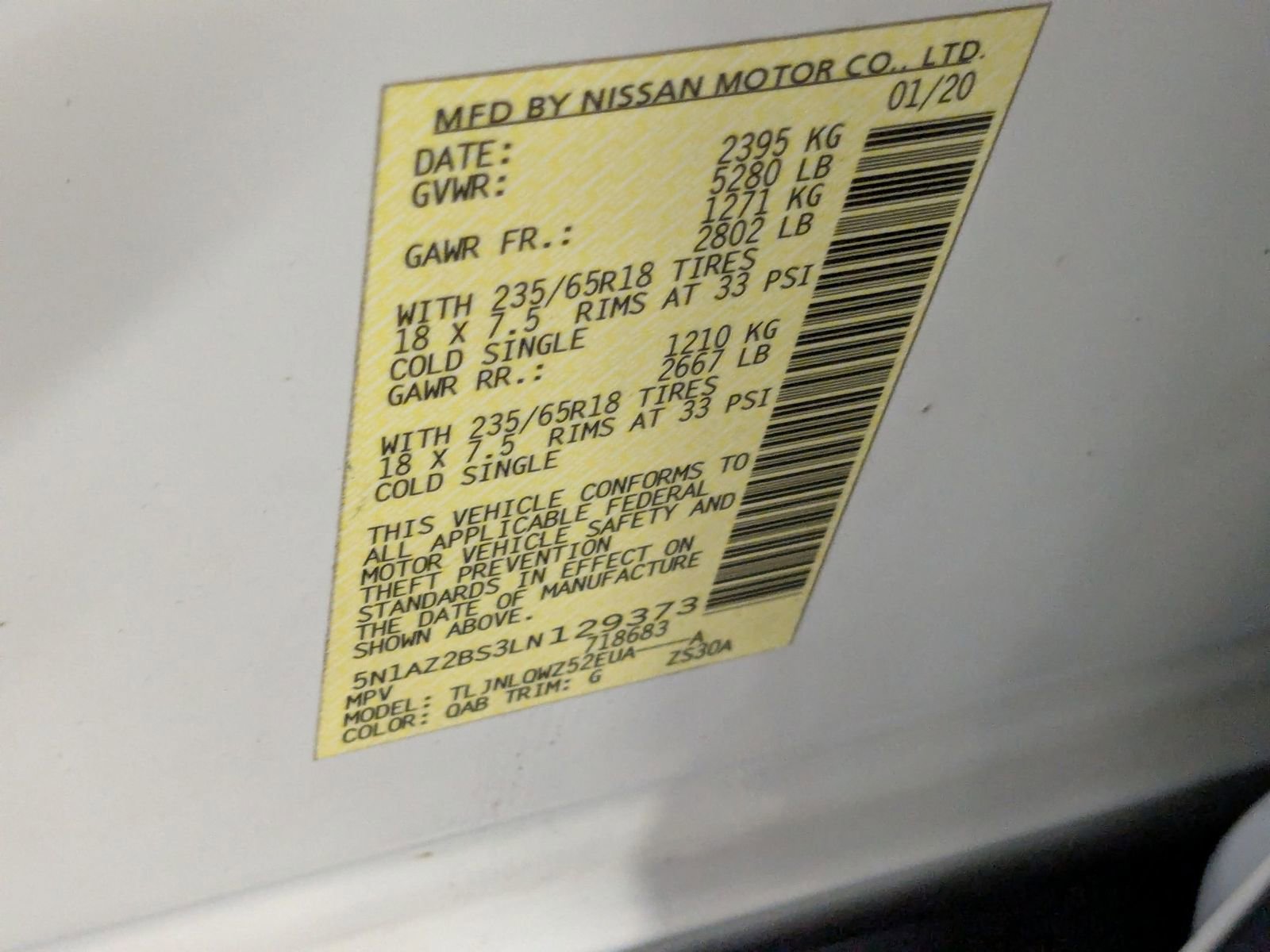 Used 2020 Nissan Murano SV image 37