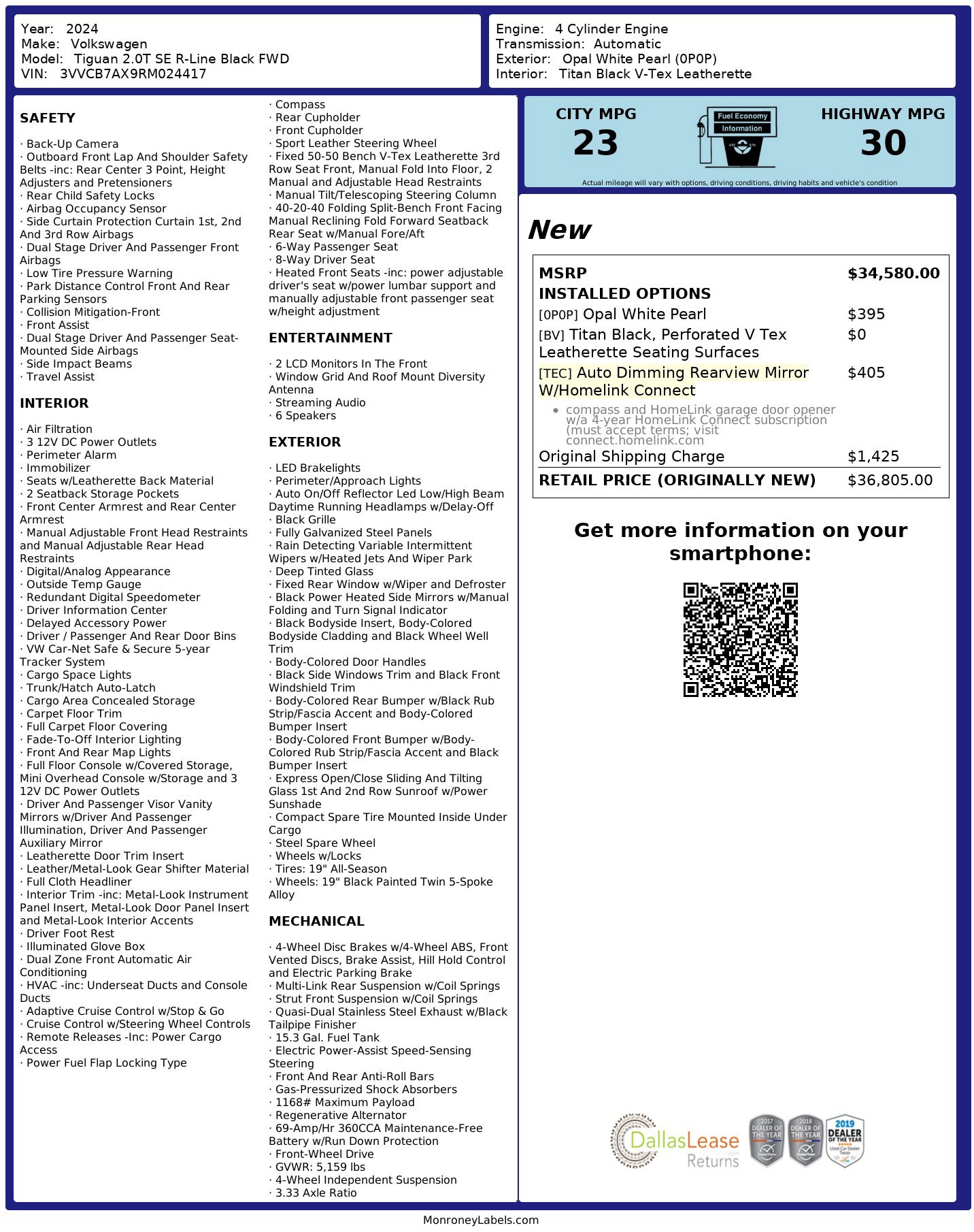 Used 2024 Volkswagen Tiguan SE R-Line image 2