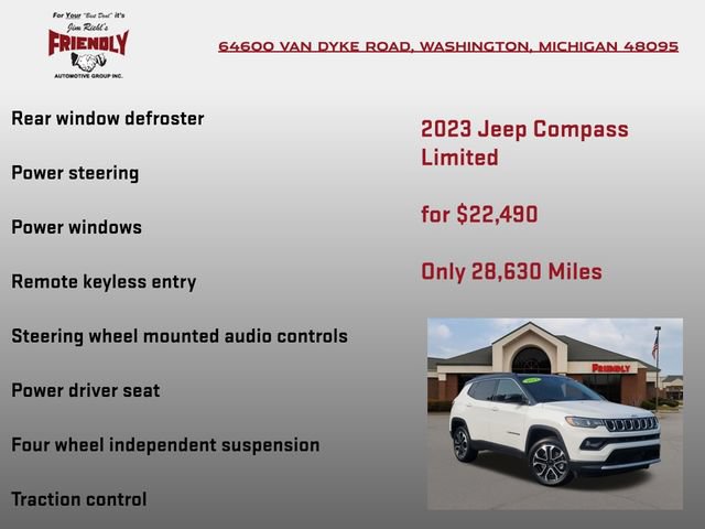 Used 2023 Jeep Compass Limited AWD/4WD image 10