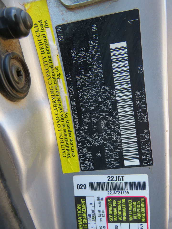 Used 2011 Toyota Tundra 4x4 Double Cab w/ Tow Pkg image 33