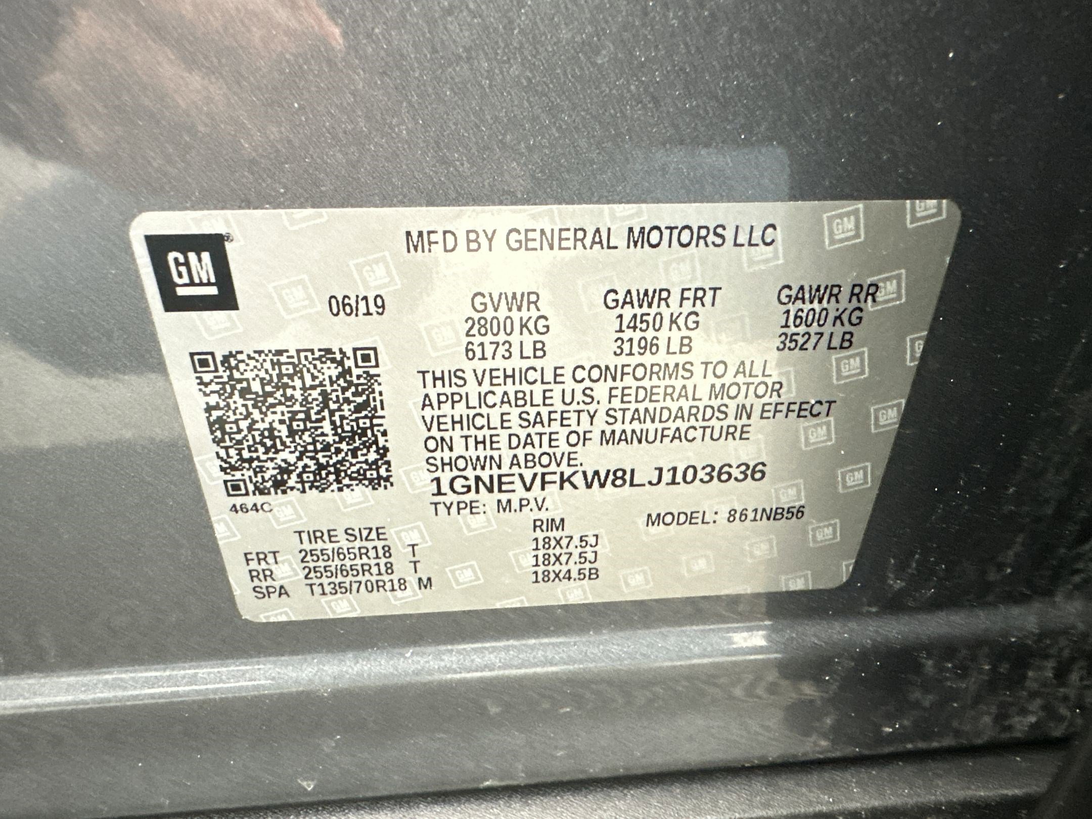 Certified 2020 Chevrolet Traverse LS w/ LPO, Floor Liner Package image 19