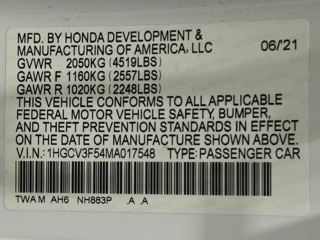 Used 2021 Honda Accord EX-L image 57