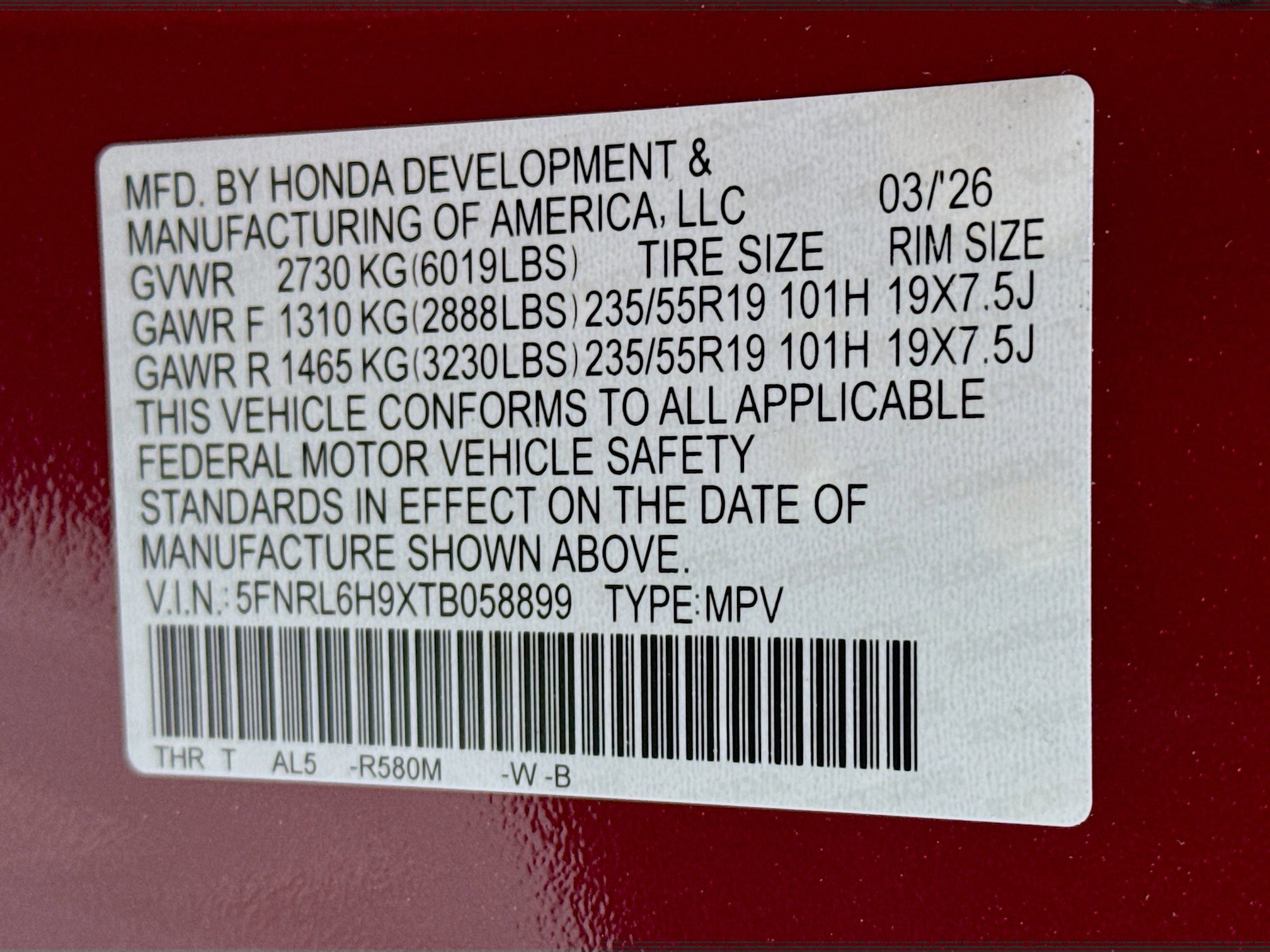 New 2026 Honda Odyssey Elite image 35