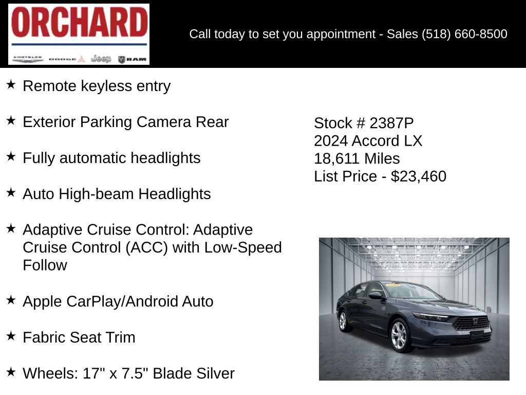 Used 2024 Honda Accord LX image 10