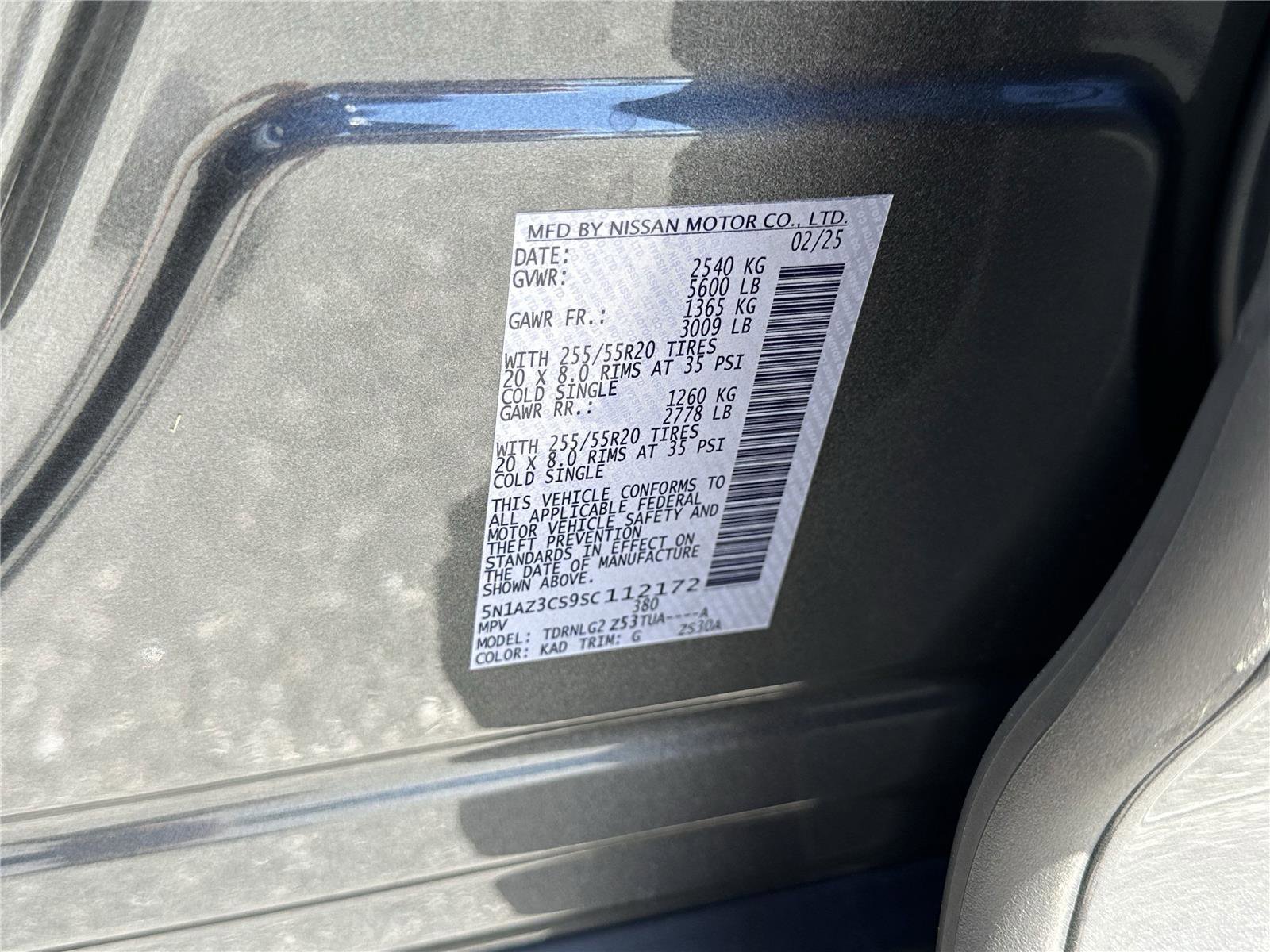 New 2025 Nissan Murano SL w/ Cargo Package image 38