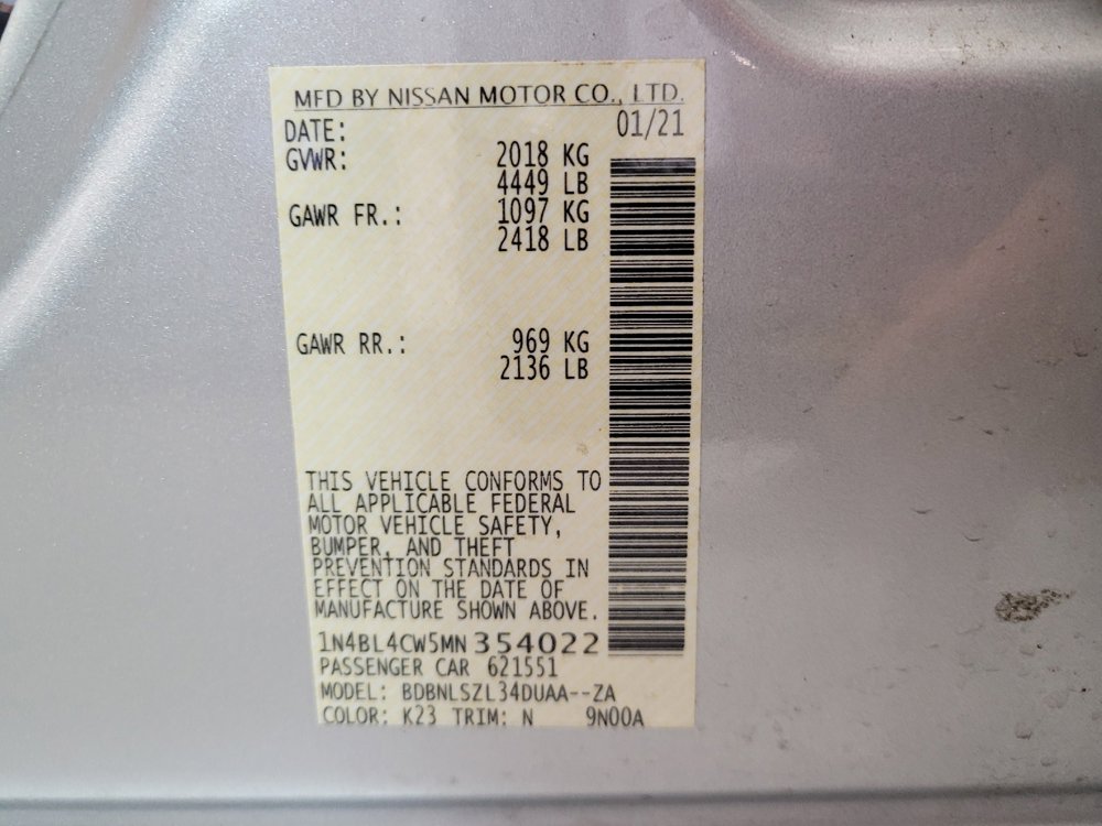 Used 2021 Nissan Altima 2.5 SR w/ SR Premium Package image 33