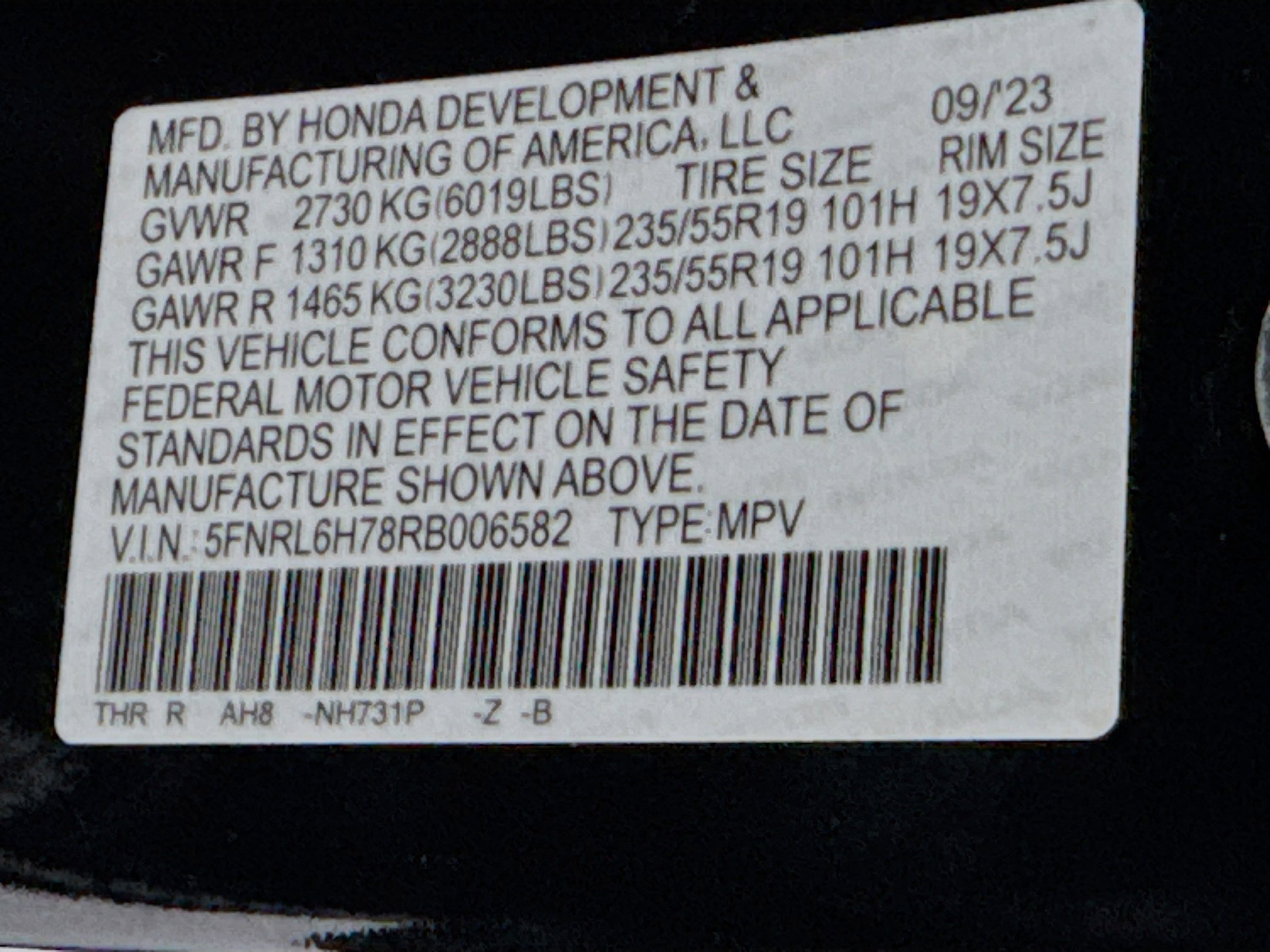 Certified 2024 Honda Odyssey Sport image 33