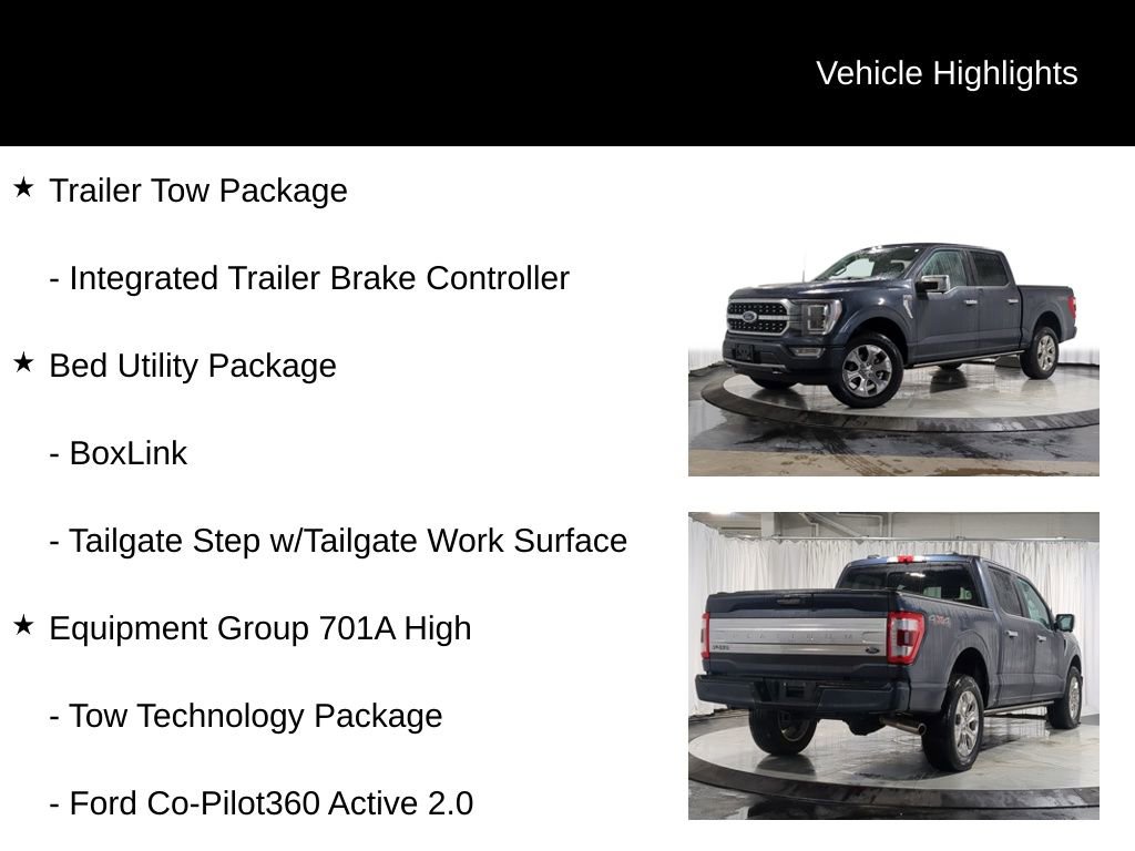 Used 2022 Ford F150 Platinum w/ Equipment Group 701A High image 13