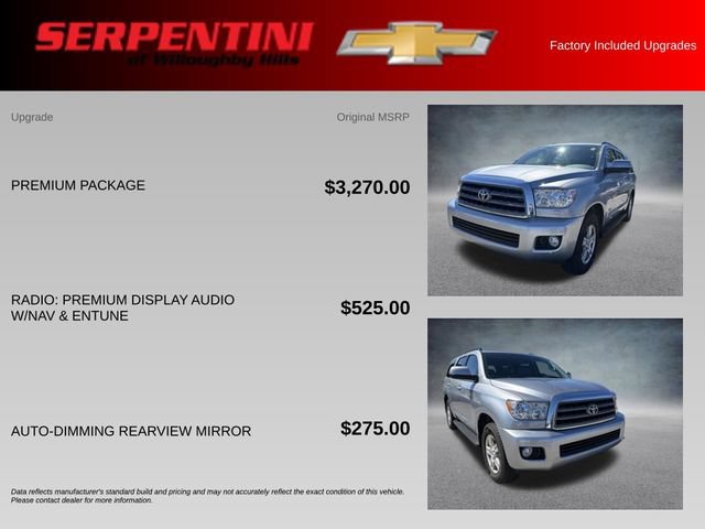 Used 2016 Toyota Sequoia SR5 w/ Premium Package AWD/4WD image 4