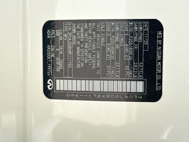 Used 2021 INFINITI QX50 Autograph w/ Premium White Leather Package image 44