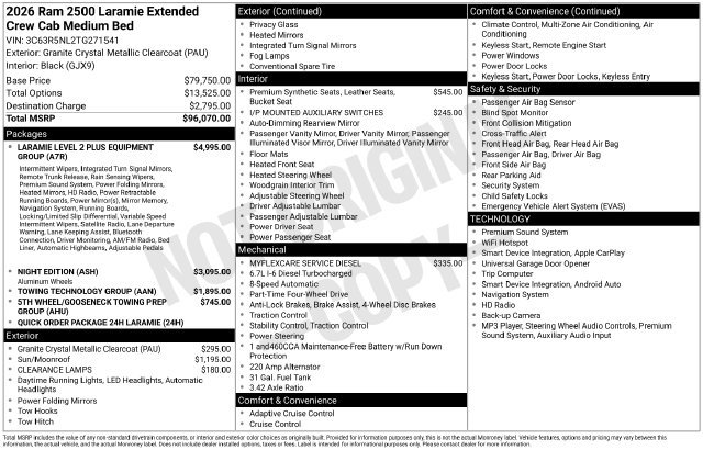 New 2026 RAM 2500 Laramie AWD/4WD image 30