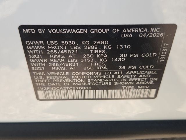 New 2026 Volkswagen Atlas SEL Premium R-Line AWD/4WD image 30