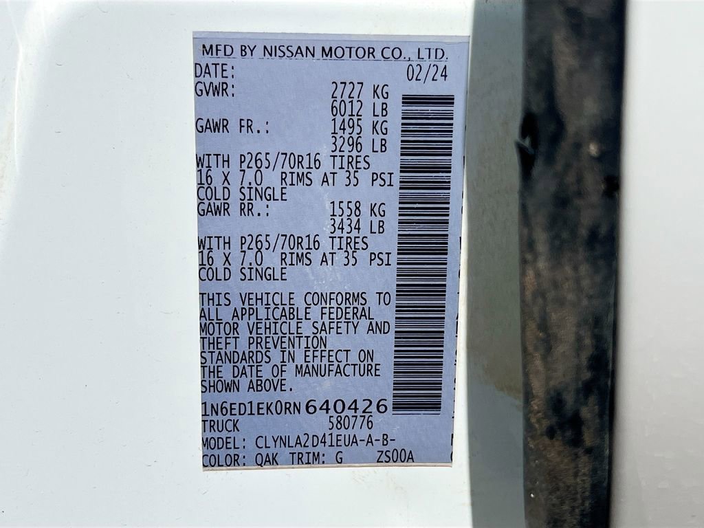 Used 2024 Nissan Frontier S w/ Technology Package image 28