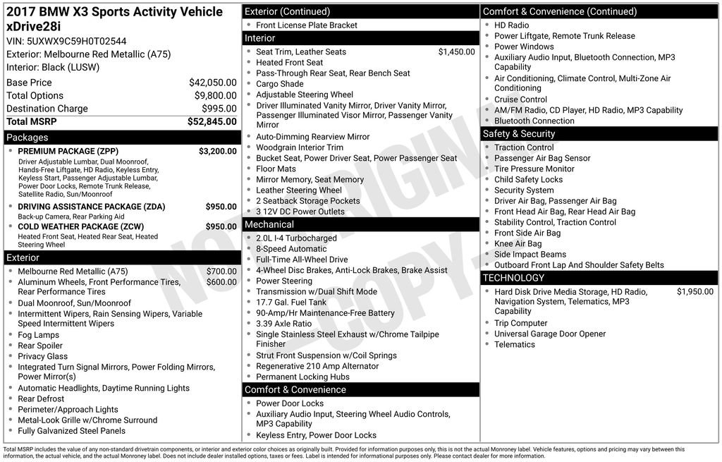 Used 2017 BMW X3 xDrive28i image 22
