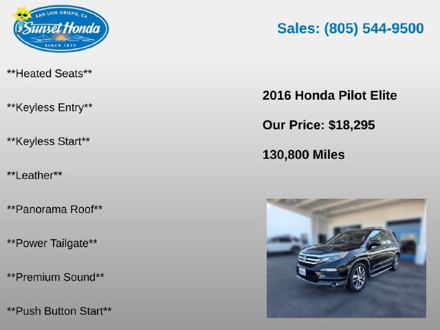 Used 2016 Honda Pilot Elite image 13