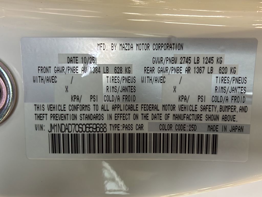 New 2025 MAZDA MX-5 Miata Grand Touring image 27